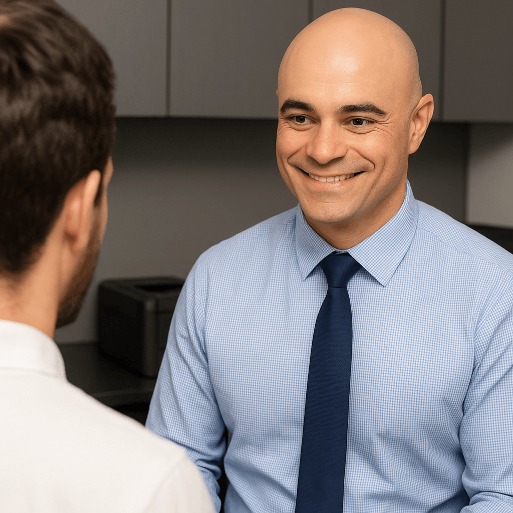 A minimalist vector icon of a human brain with a stethoscope wrapped around it, symbolizing neurology consultation, on a clean white background.